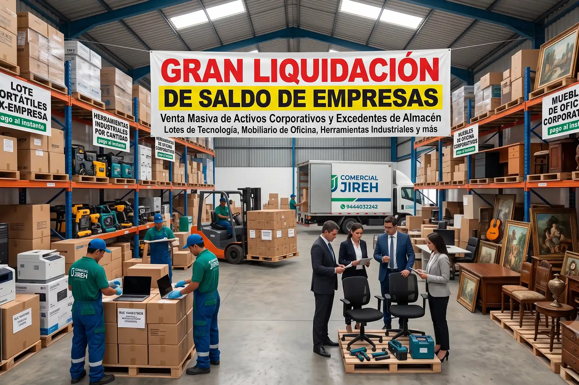 Compramos tus lotes, saldos y artículos en desuso al instante.